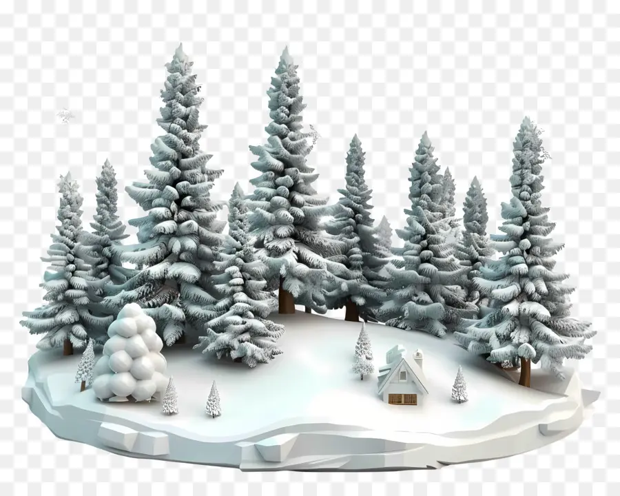 Noche De Invierno，Bosque De Invierno PNG