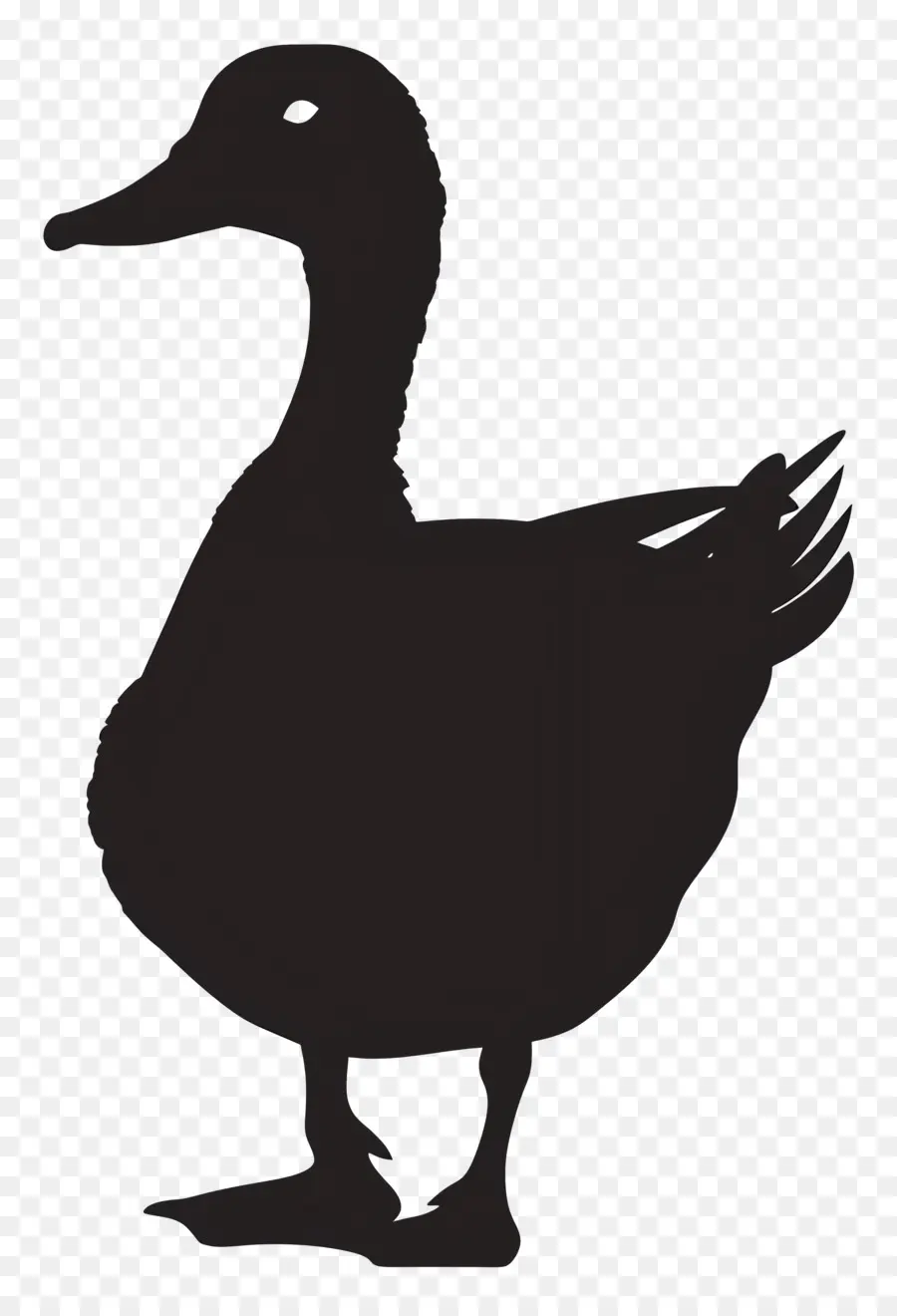 Pato Silueta，Pato PNG