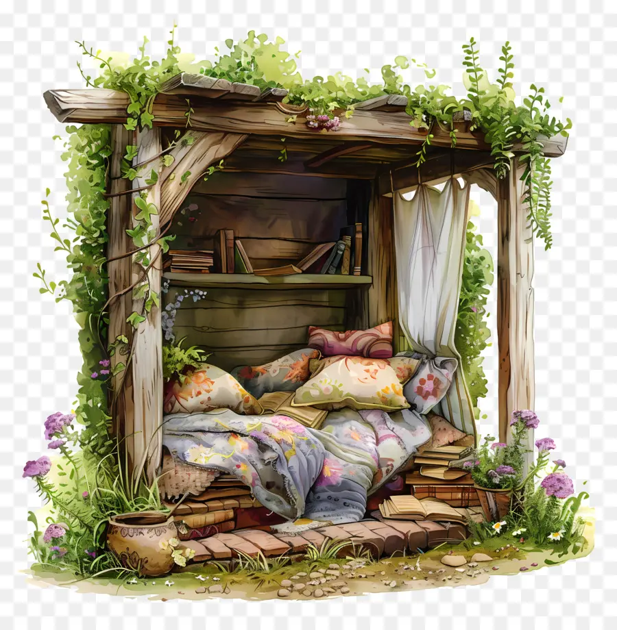 Exterior，Cama Acogedora PNG