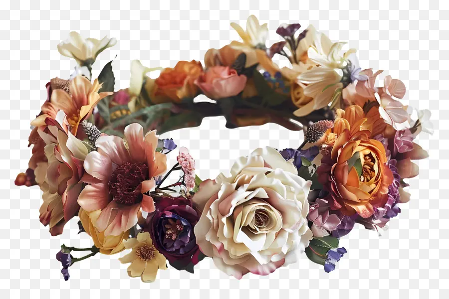 Las Coronas De Flores，Flower Crown PNG