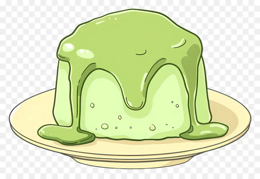 Pastel De Lava Matcha，Postre Verde PNG