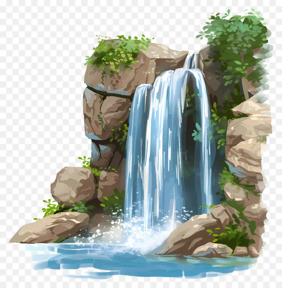 Verano，Cascada PNG