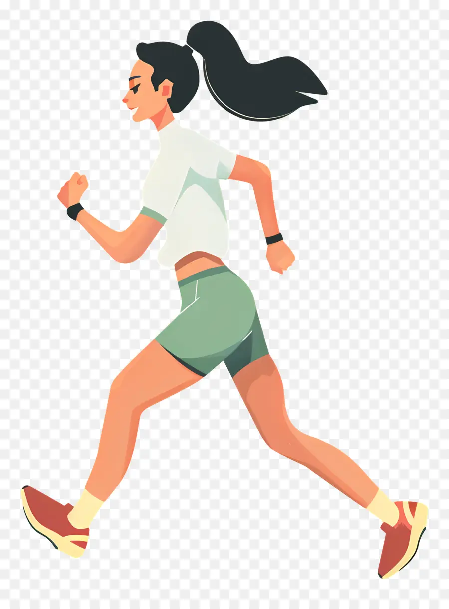 Running Mujer，Ejecución PNG