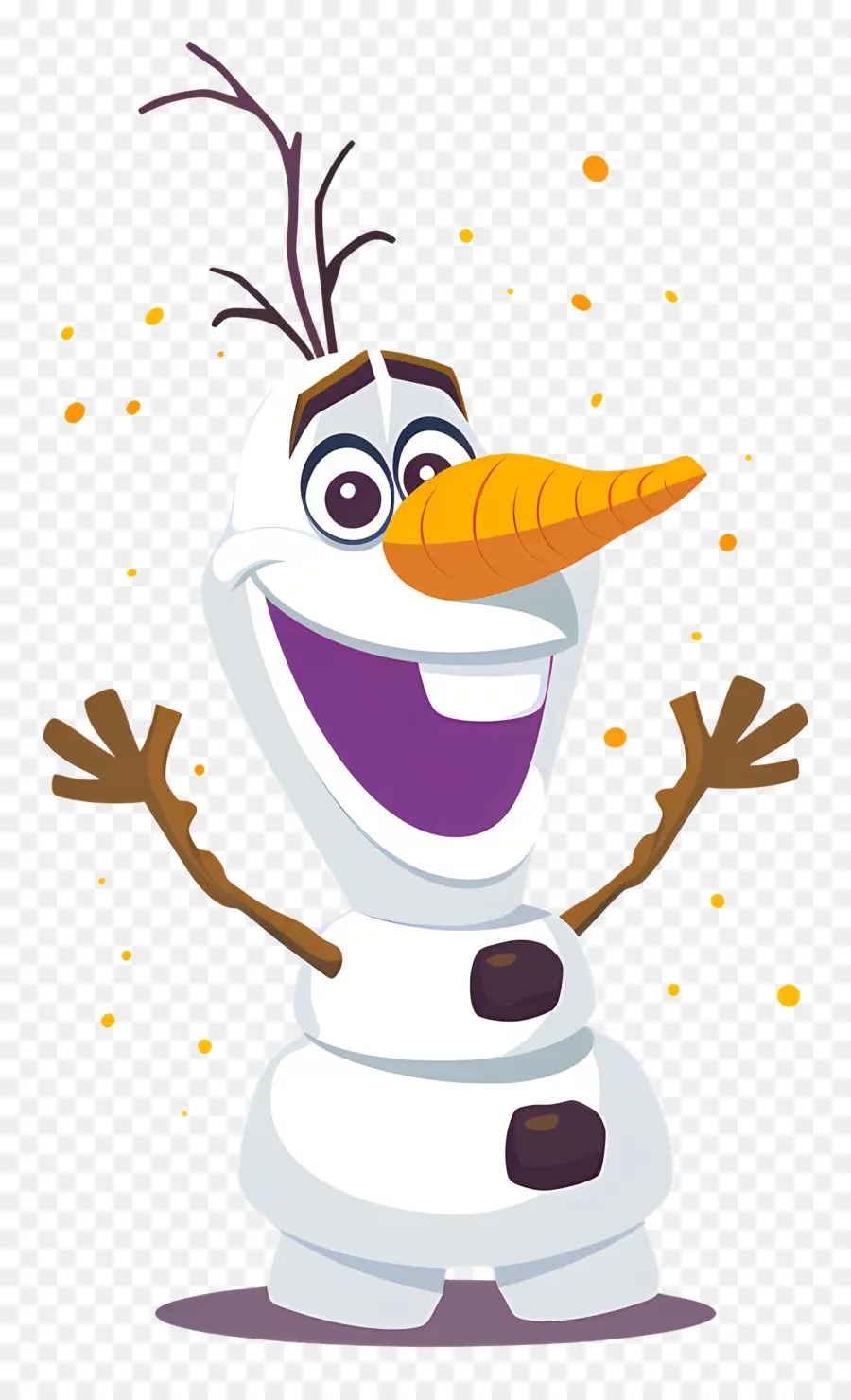 Olaf，Disfraz De Muñeco De Nieve PNG