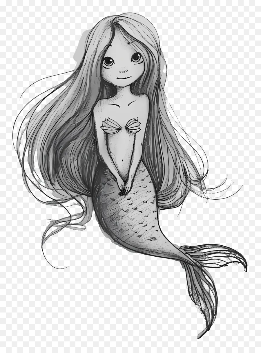 Sirena，Cola De Pescado PNG