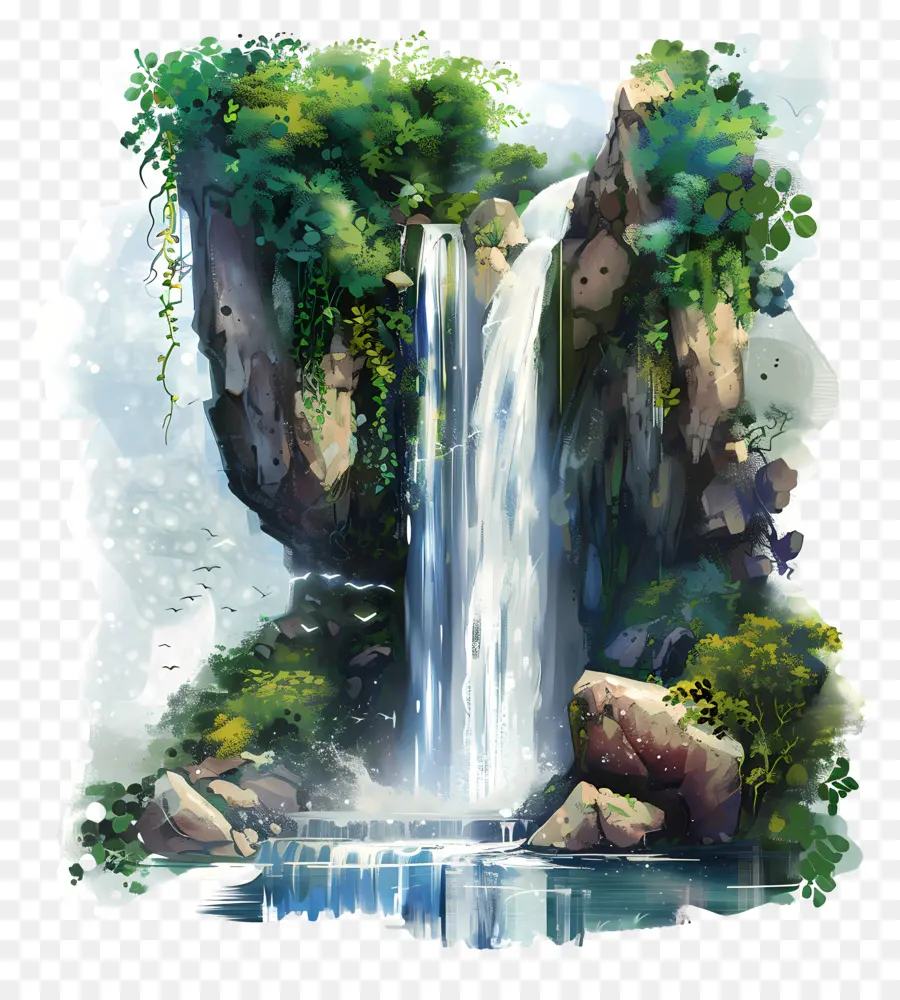 Verano，Cascada PNG