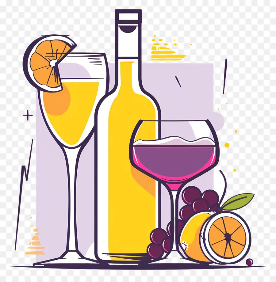 El Alcohol，Vino PNG