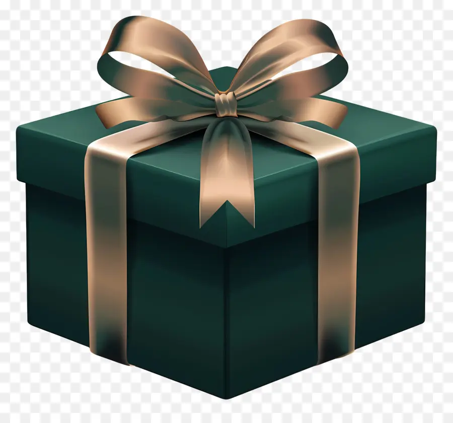 Verde De La Caja De Regalo，Caja De Regalo PNG