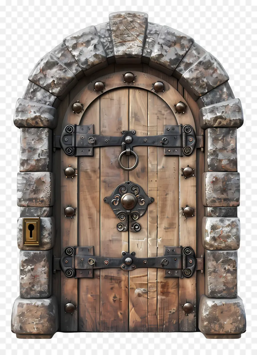 Puerta Cerrada 3D，La Puerta De Piedra PNG