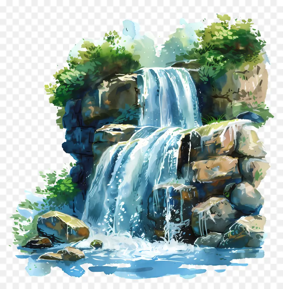 Verano，Cascada PNG