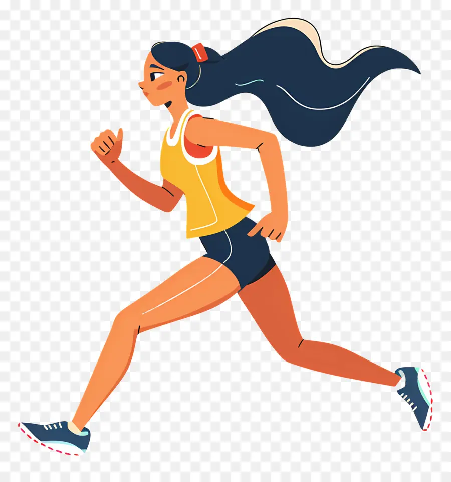 Running Mujer，La Historieta PNG