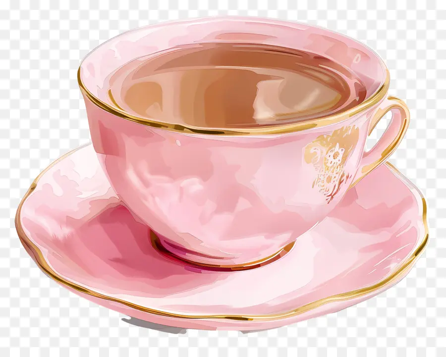 Rosa De La Taza De Té，Taza De Té Rosa PNG