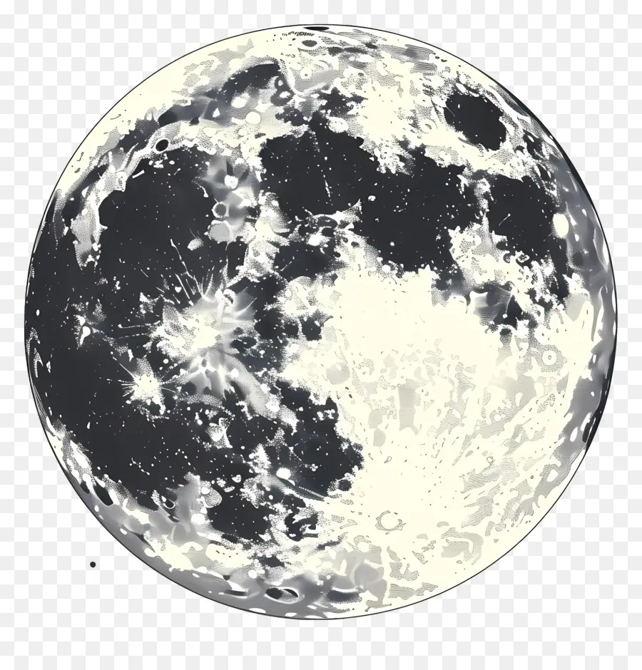 Luna Llena，Primer Plano PNG