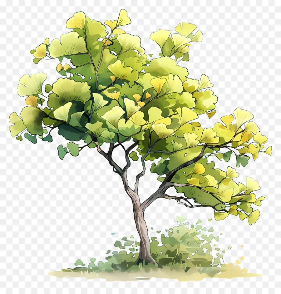 árbol De Ginkgo，Árbol PNG