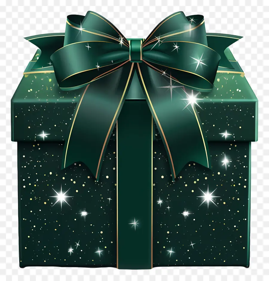 Verde De La Caja De Regalo，Caja De Regalo PNG