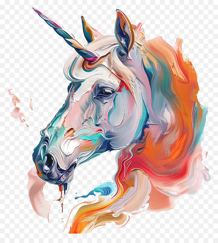 Unicornio，Colorido PNG