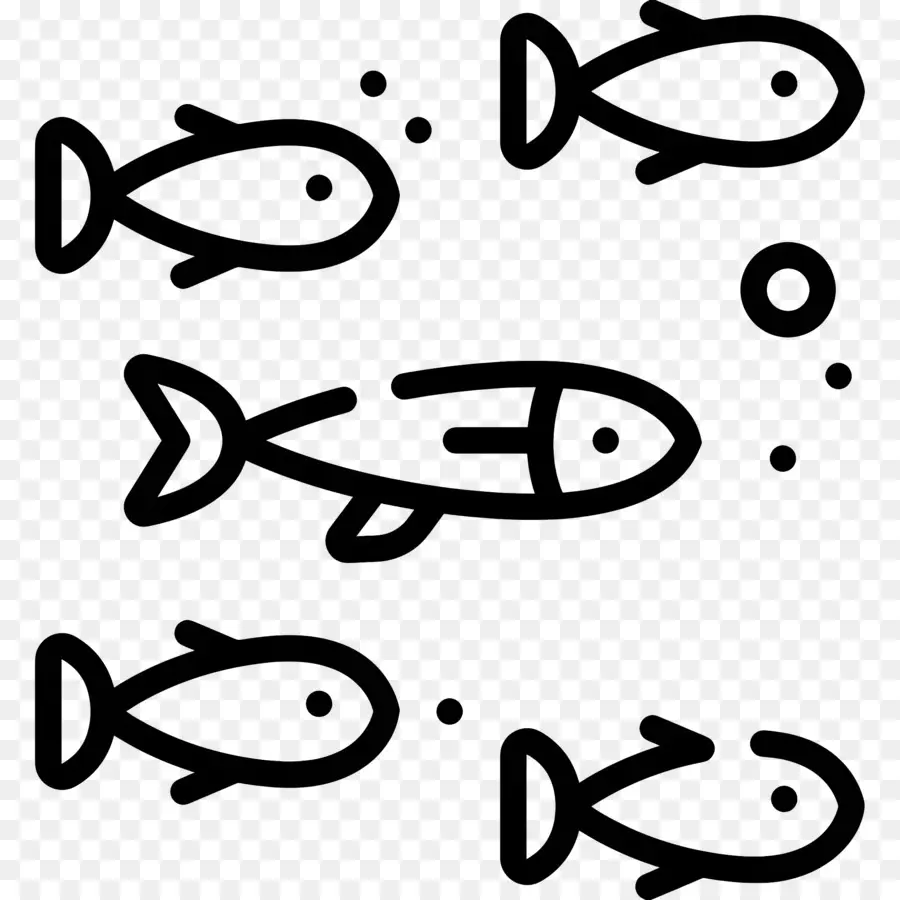 Los Peces，Black Background PNG