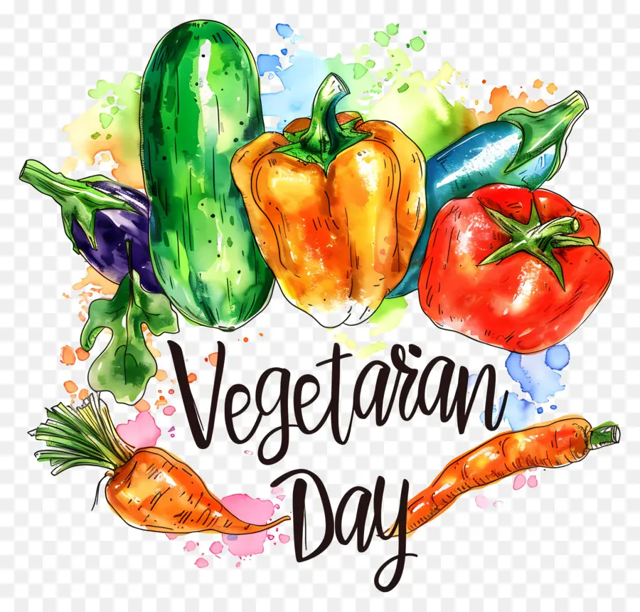 En El Día Mundial Vegetariano，Surtido Vegetal PNG