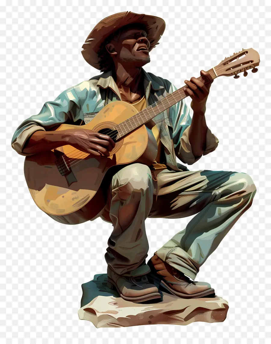 Artista Callejero，Guitarra Acústica PNG