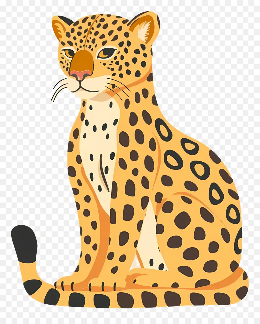 Leopardo，Piel Marrón PNG