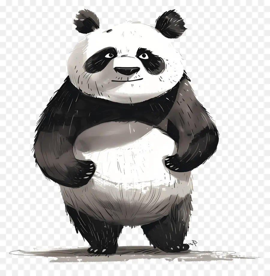 Panda，Chaqueta Roja PNG