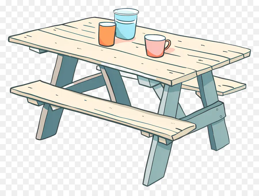 Mesa De Picnic，De Comedor Al Aire Libre PNG