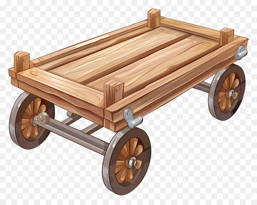 Tranvía，Carrito De Madera PNG