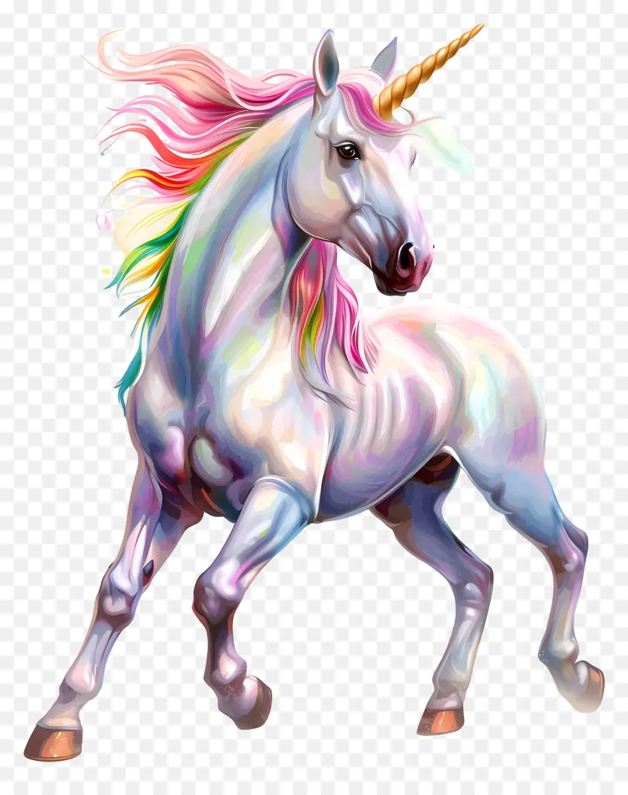 Unicornio，Arco Iris PNG