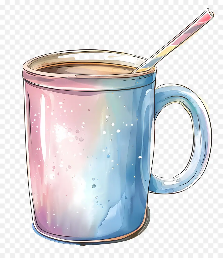 Taza，Ilustración Acuarela PNG