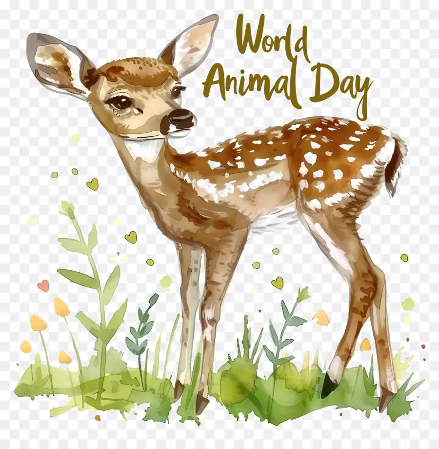 Día Mundial De Los Animales，Ciervo PNG