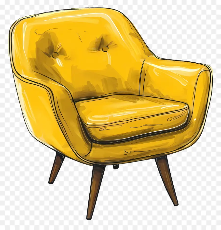 Amarillo Silla，Amarillo Sillón PNG