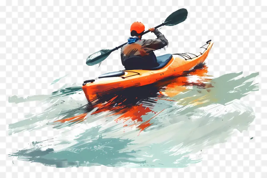 Kayak，Remando PNG