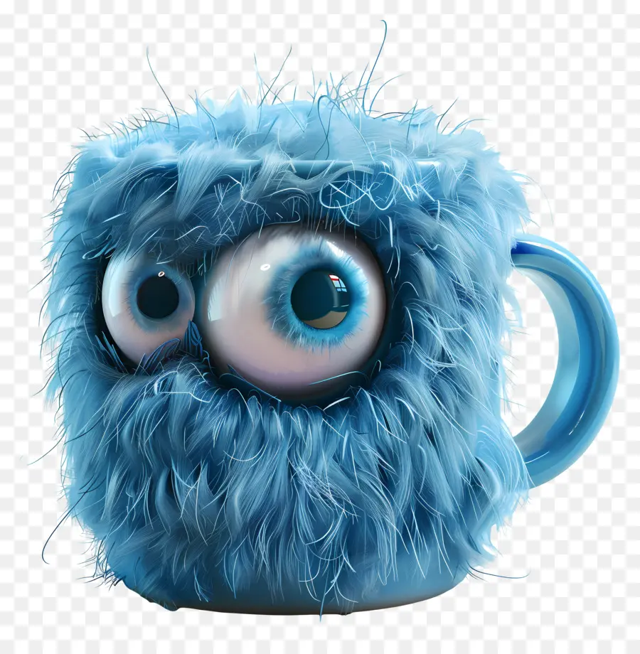 Taza，Monstruo Azul PNG