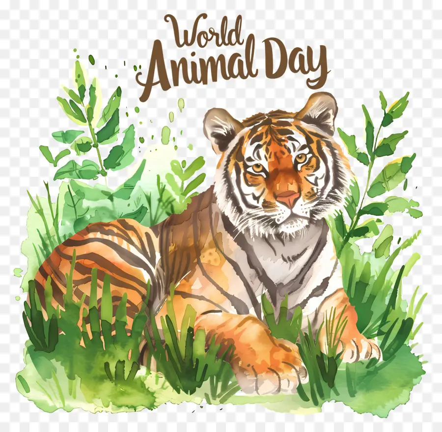 Día Mundial De Los Animales，Tigre PNG