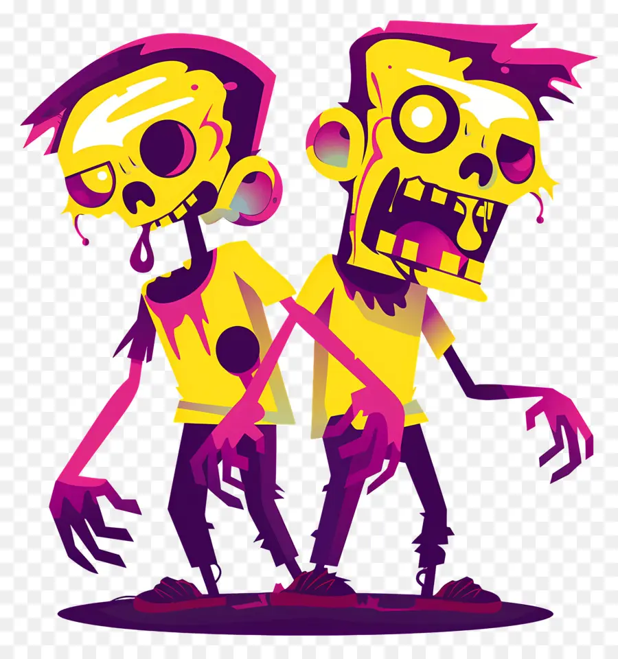 Zombies，Camisa De Color Rosa PNG