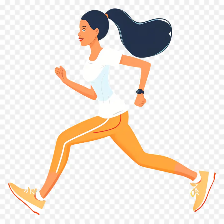 Running Mujer，Correr En La Cinta De Correr PNG