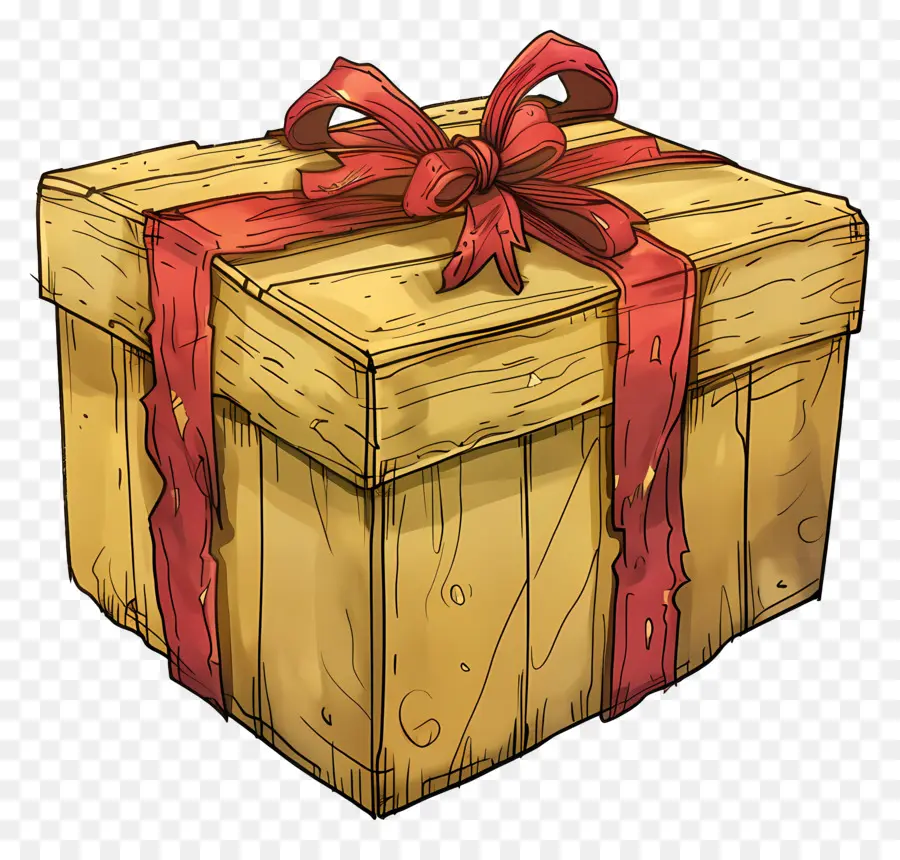 Oro Caja De Regalo，Caja De Regalo PNG