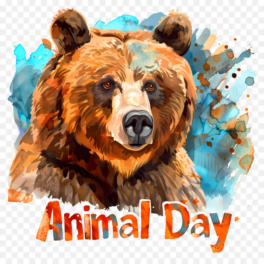 Día Mundial De Los Animales，Oso Pardo PNG