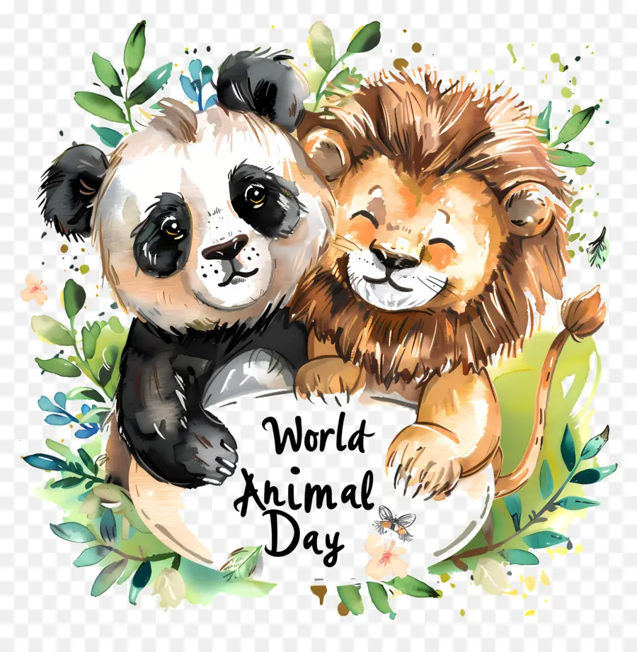 Día Mundial De Los Animales，Oso Panda PNG