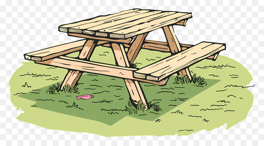 Mesa De Picnic，De Comedor Al Aire Libre PNG