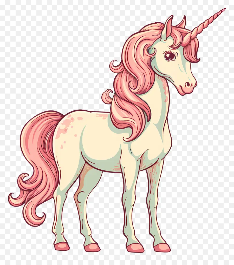 Unicornio，Rosa PNG