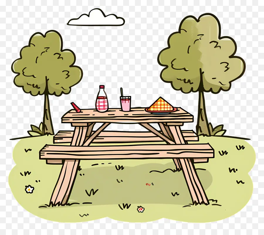 Mesa De Picnic，De Comedor Al Aire Libre PNG