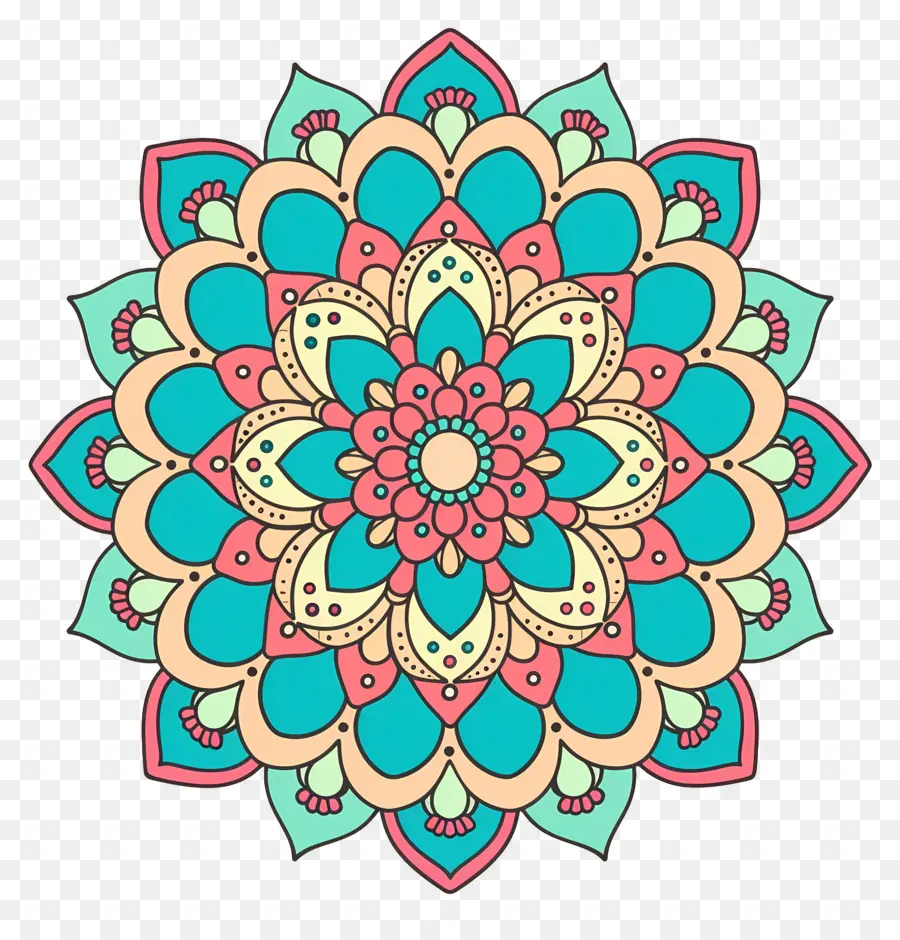 Mandala，Patrón De Paisley PNG