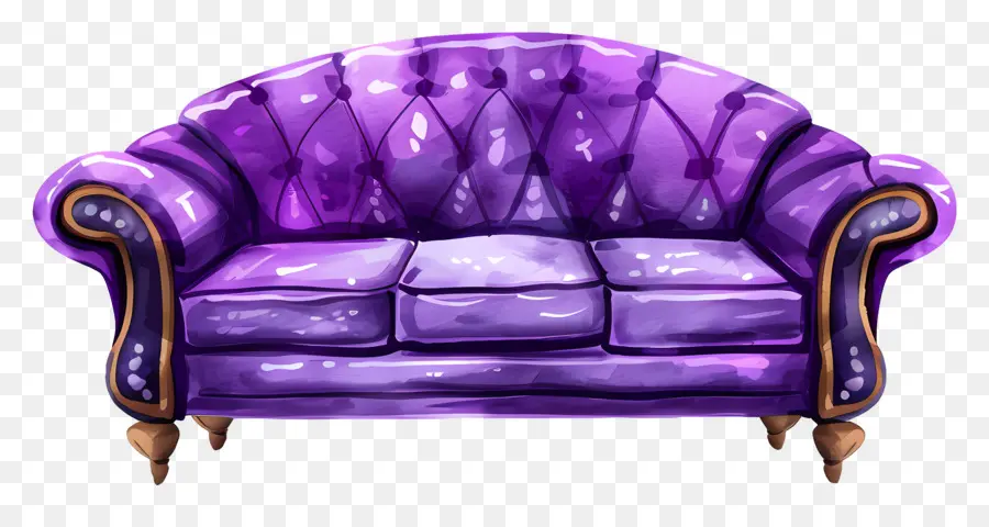 Púrpura Sofá，Sillón Púrpura PNG