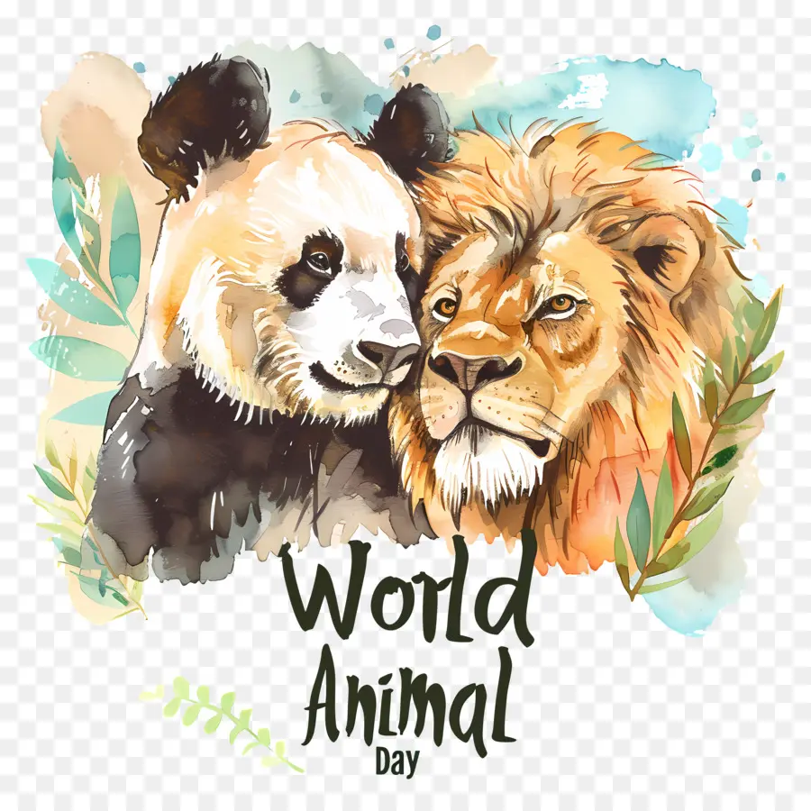 Día Mundial De Los Animales，Los Leones PNG