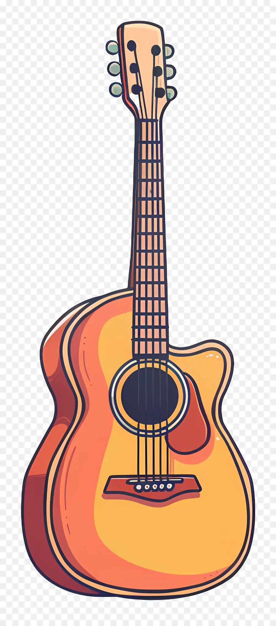 Guitarra，Guitarra Acústica PNG