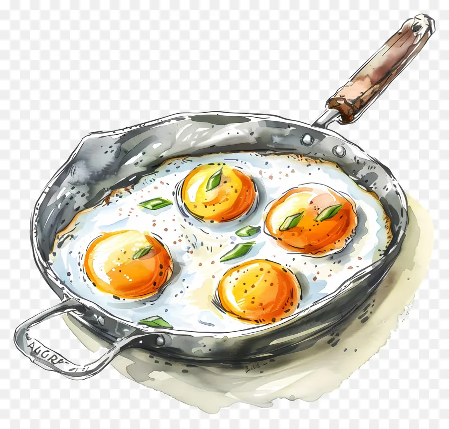 Huevos Fritos，Pan PNG