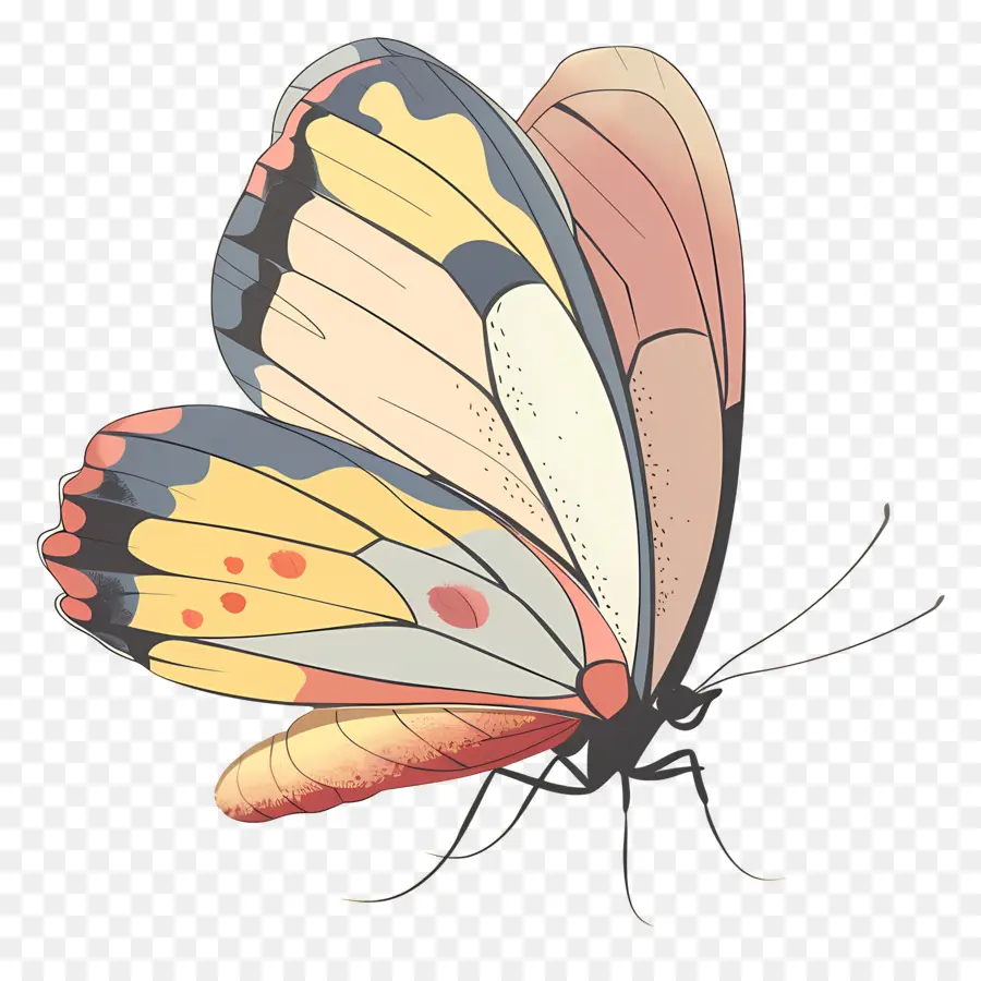 Mariposa，Colorido PNG