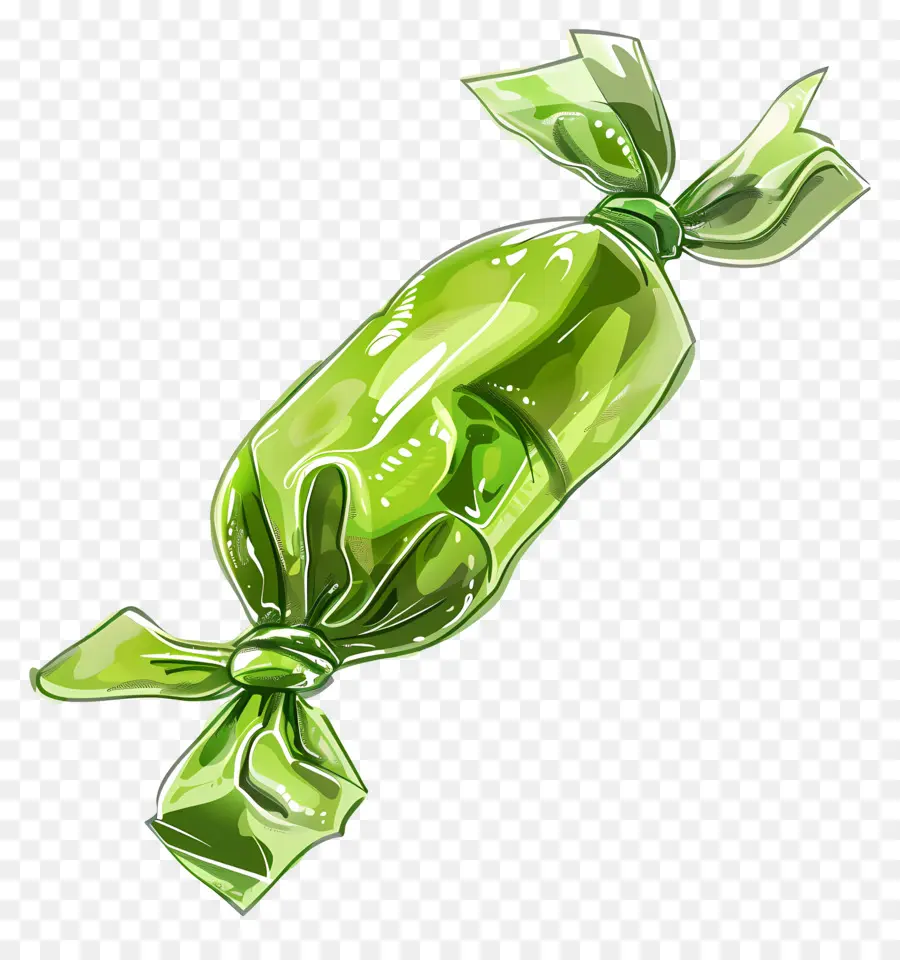 Dulce，Caramelo Verde PNG