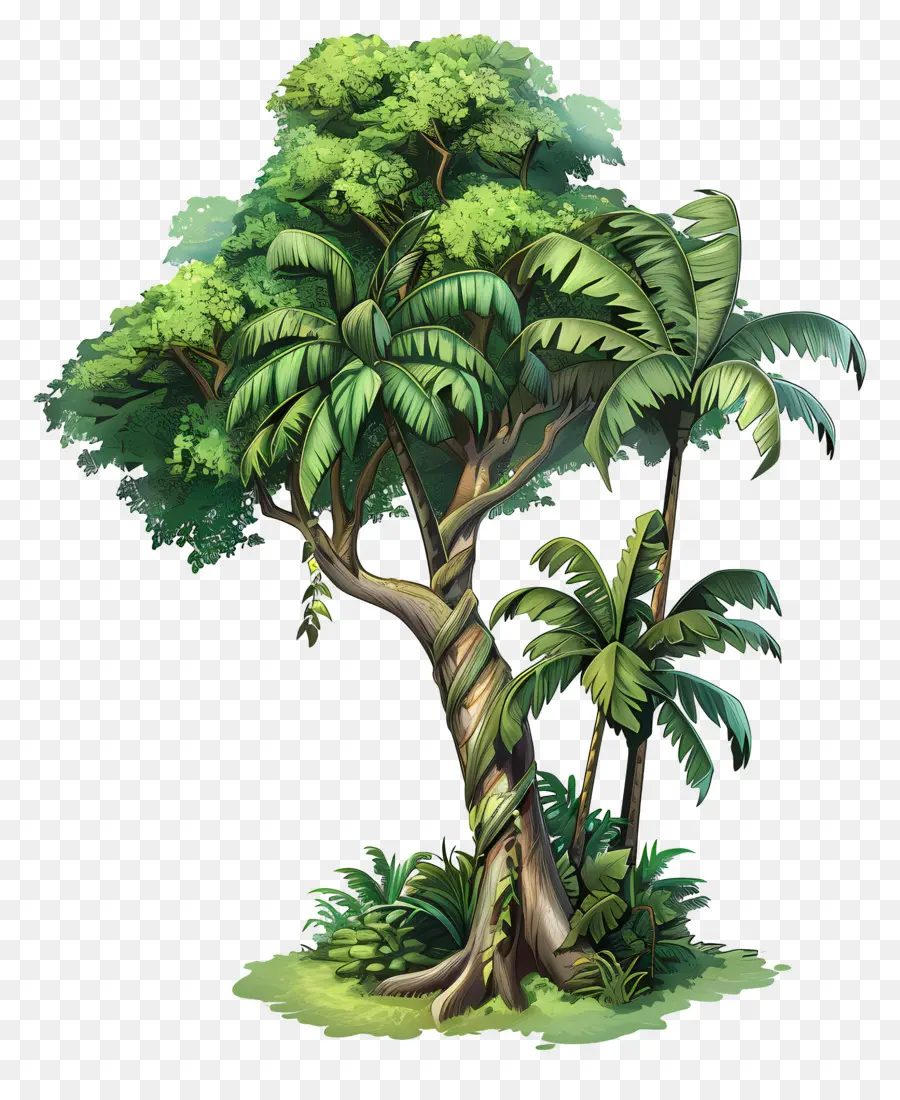 árbol De La Selva Tropical，La Selva De árbol PNG